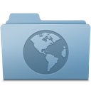 Sites Folder Blue icon